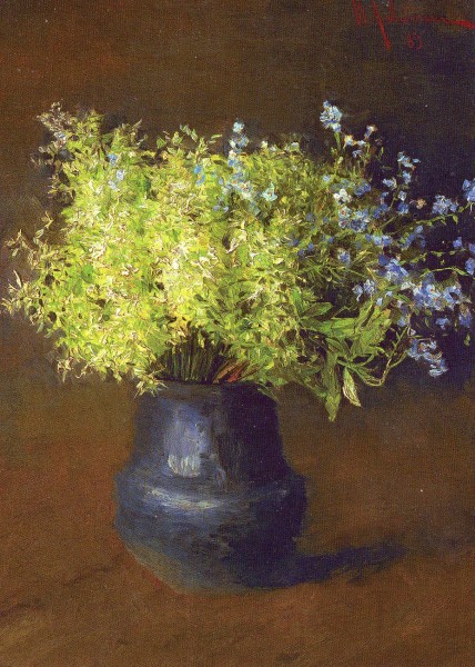 �������� ��.�.�������. ������ ������ � ���������
Postal card �Wood violets and forget-me-nots by Isaac I. Levitan�