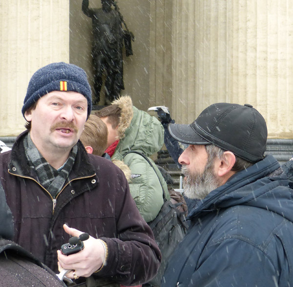 15 ����� 2014. �������� ���� ������ �����. ��� ��������
March 15, 2014. The meeting of the people against war. The interview