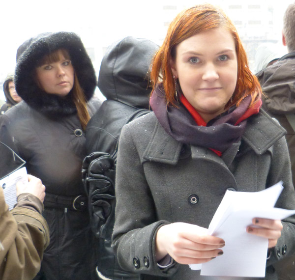 15 ����� 2014. �������� ���� ������ �����. ��������� �����������
March 15, 2014. The meeting of the people against war. The participants of action
