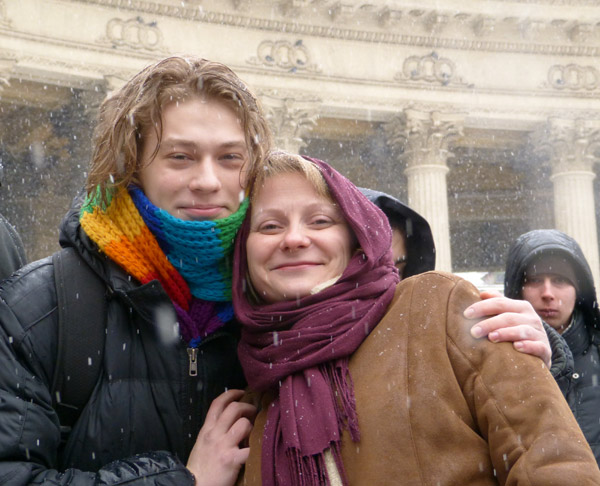 15 ����� 2014. �������� ���� ������ �����. ��������� �����������
March 15, 2014. The meeting of the people against war. The participants of action