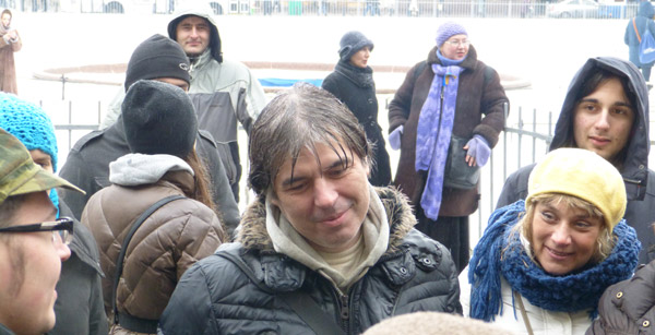 15 ����� 2014. �������� ���� ������ �����. ��������� �����������
March 15, 2014. The meeting of the people against war. The participants of action
