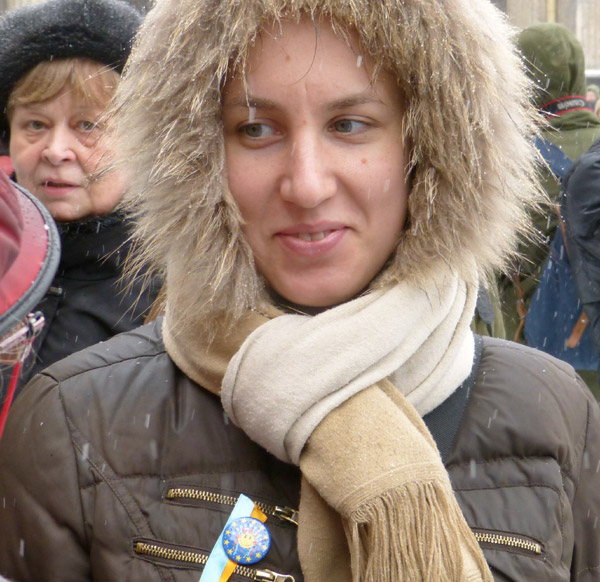 15 ����� 2014. �������� ���� ������ �����. ����������
March 15, 2014. The meeting of the people against war. Euromaydan