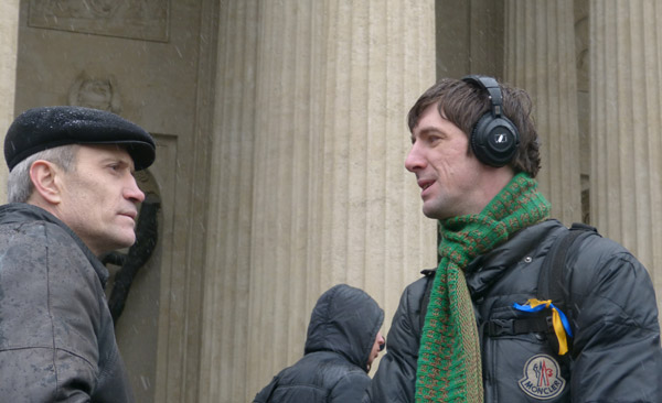 15 ����� 2014. �������� ���� ������ �����. �����-���������
March 15, 2014. The meeting of the people against war. Yellow and blue