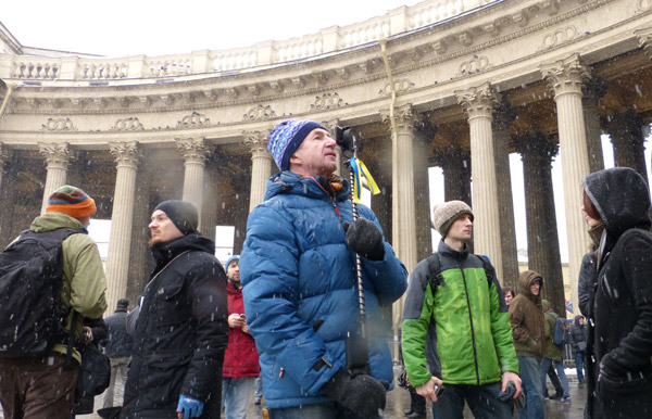 15 ����� 2014. �������� ���� ������ �����. �������� � �����������
March 15, 2014. The meeting of the people against war. The reporting from action