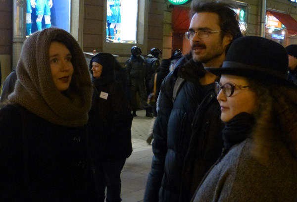 ����� �� ����� �������. ��������� �����������
The action on the Small Sadovaya street. The participants of action