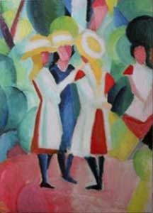 �������� ��. ����. �
Postal card � by August Macke�