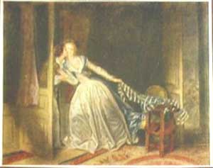 �������� ���������. ������� ��������
Postal card �The kiss furtively by Jean-Honore Fragonard�