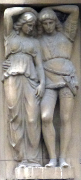 ����������. ��������� � ������
Sculpture. Caryatid and Atlas