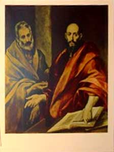 �������� ���� �����. �������� ϸ�� � �����
Postal card �Apostles Peter and Paul by El Greco�