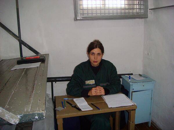 ������� ������������� � ��������� ������
Nadezhda Tolokonnikova in the single ward