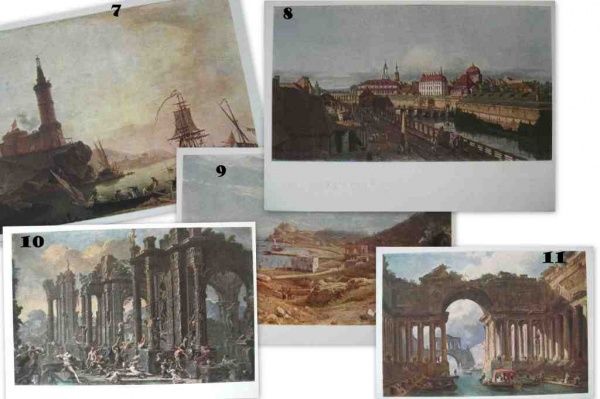 ����� �������� ������������������� ������ XVII � XX ��.�
Set of postal cards �The West Europe landscape of 17th - 20th centaries�