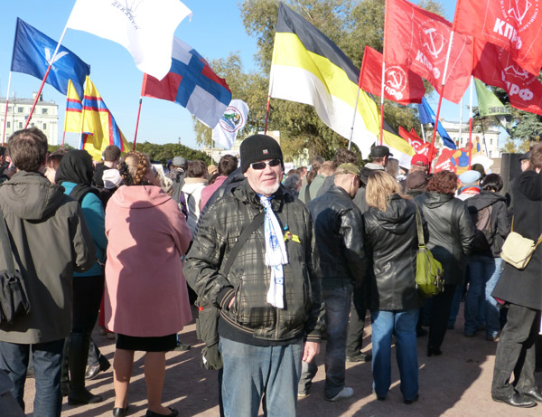 ������ � ������ ����������. 
meeting in protection of Petersburg. 