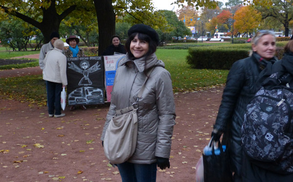 ������ ������ ���� ������������. ������� ���������
The meeting of memory of Anna Politkovskaya. Eugenia Litvinova
