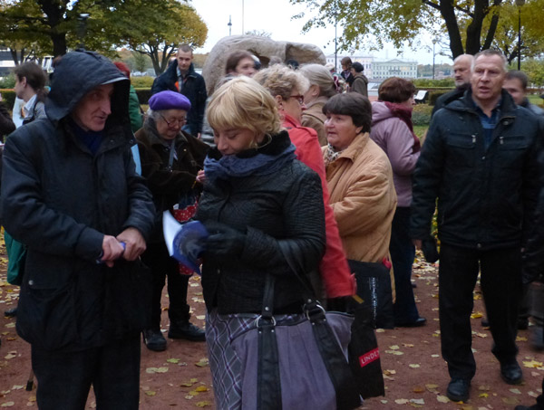 ������ ������ ���� ������������. 
The meeting of memory of Anna Politkovskaya. 