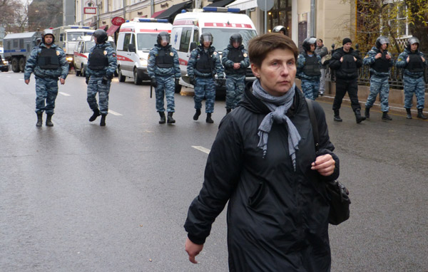 ���� �� ������� ���� ����������������. ��������� �����
The march for freedom of all political prisoners. The participants of a march