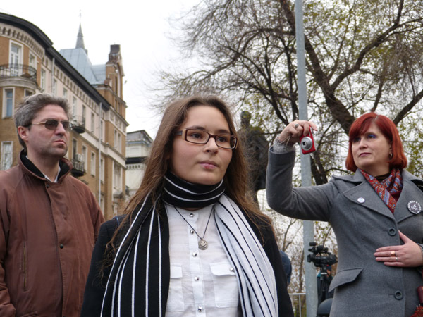 ���� �� ������� ���� ����������������. ��������� �����
The march for freedom of all political prisoners. The participants of a march