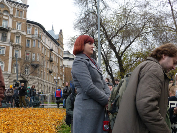 ���� �� ������� ���� ����������������. ��������� �����
The march for freedom of all political prisoners. The participants of a march