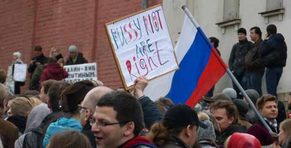 ���� �� ������� ���� ����������������. ����� ����� �����
The march for freedom of all political prisoners. Pussy Riot are right