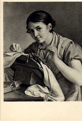 �������� ��.�.��������. ����������
Postal card �Lacemaker by Basil A. Tropinin�