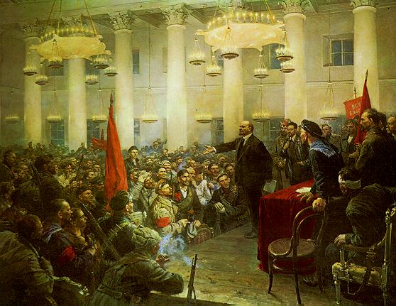 �.�.�����. ����������� �.�.������ �� II ������������� ������ �������
The speech of Vladimir I. Lenin at II All-Russia congress of Soviets by Vladimir A. Serov