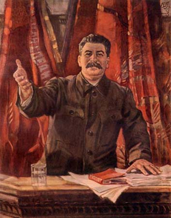��������� �.�. �.�.������ ������ �������� ������ �� XVIII ������ ���(�)
Joseph V. Stalin makes the accounting report on XVIII congress of Communist party by Alexander M. Gerasimov