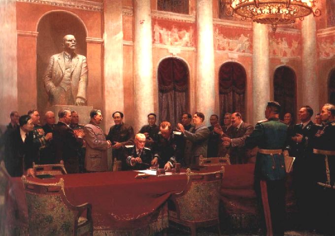 ����������, �����, �����, ������, �������. ���������� �������� ����� ���� � ���
Signing of the contract between the USSR and China by Vikhtinsky, Zhukov, Levin, Chernov, Shmatko