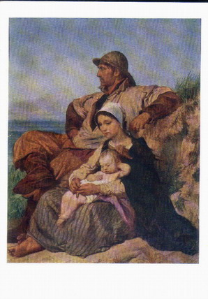 �������� ��. �����. ����� ������
Postal card �Family of the fisherman by Louis Gallait�