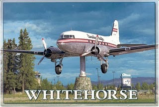 �������� ������� � �������
Monument to aircraft in Whitehorse