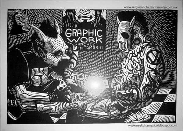 �������� ��.�.����������. ����������� ������
Postal card �Graphic work by Sergio Sanchez Santamaria�