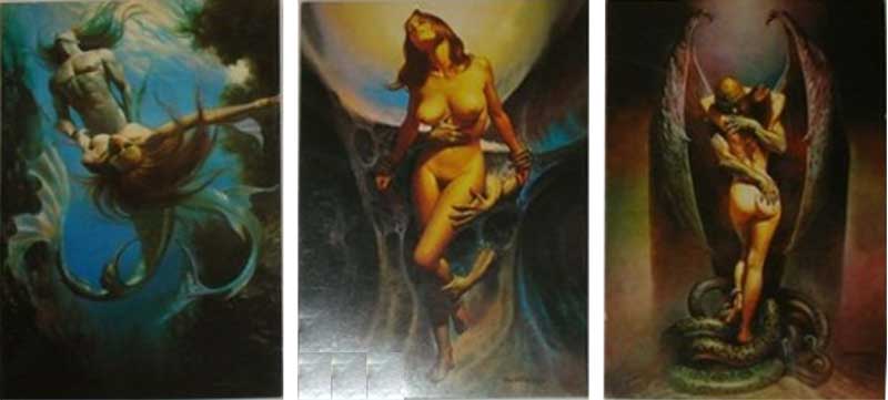 ����� �������� ��. �������. �
Set of postal cards �Boris Valejo�