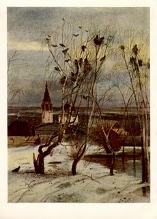 �������� ��������� �.�. ����� ���������
Postal card �Alexis K. Savrasov. Rooks have arrived�
