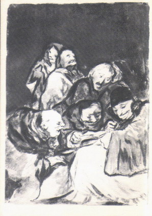 �������� ��. ����. ������ �� �������
Postal card �The monks during reading by Francisco de Goya�