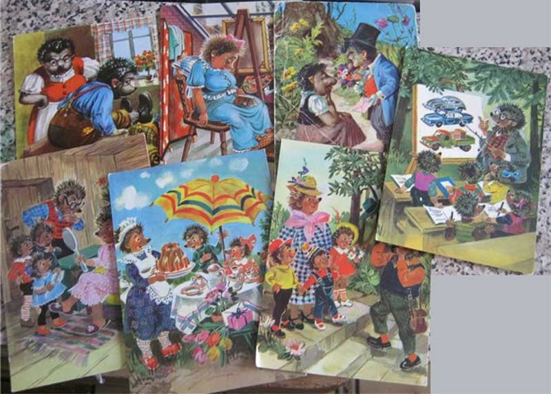 ����� �������� ����
Set of postal cards �Hedgehogs�