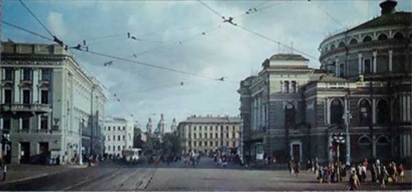 �������� ����������. ����������� ��������
Postal card �Leningrad. Teatralnaya square�