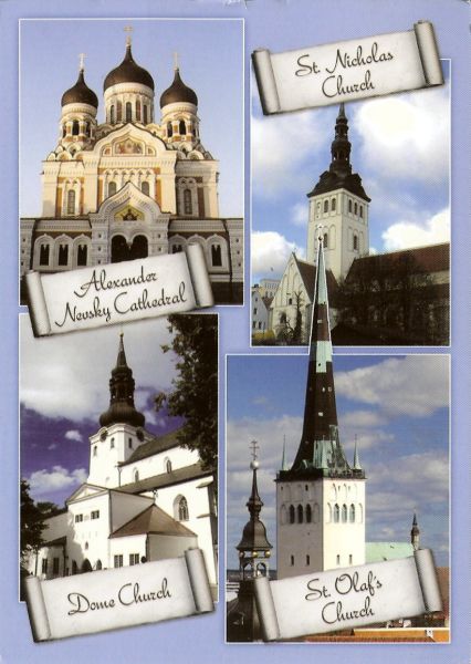 �������� ������ � �������
Postal card �Churches in Tallinn�