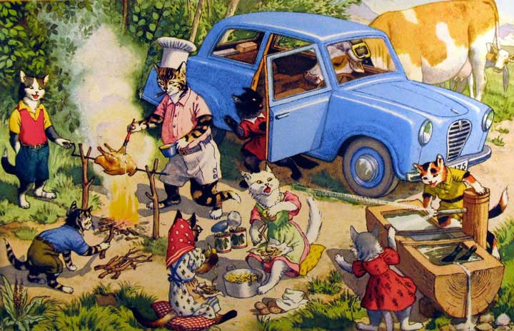 �������� ��. �������. ������
Postal card �The picnic by Alfred Mainzer�