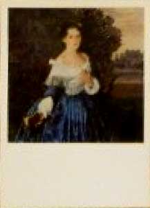 �������� ��.�.�����. ���� � �������
Postal card �Lady in light-blue by Constantine A. Somov�