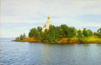 �������� �������. ������� ������. ���������� ����
Postal card �Valaam. The Red island. The hermitage of St Nicholas�