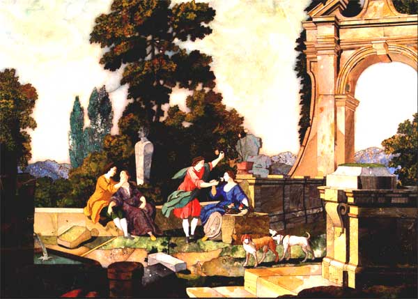 �������� ��������� �������. ������������� ������� �������� � ��������
Postal card �The Amber Room. The Florentine mosaic. Touch and Smell�