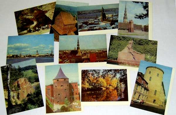 ����� �������� ����������� ��л
Set of postal cards �Latvian SSR�