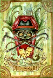 �������� ������� �����
Postal card �Old skull�
