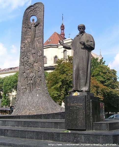 �������� �.�.�������� �� ������
Monument to Taras G. Shevchenko in Lviv