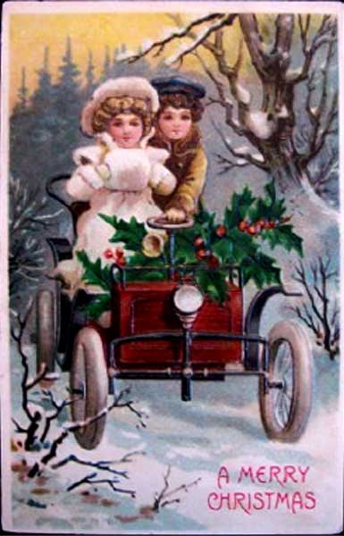 ��������. ���� �� ����������
Postal card. On car