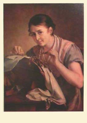 �������� ��������� �.�. ����������
Postal card �Basil A. Tropinin. Lacemaker�