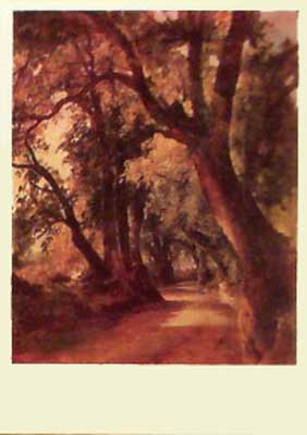 �������� �������� �.�. ����� � �������
Postal card �Michael I. Lebedev. Avenue in Albano�