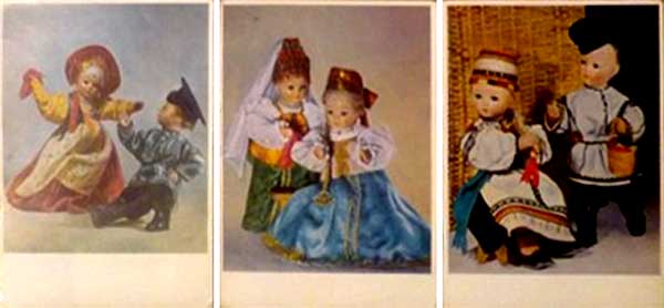 ����� �������� �������
Set of postal cards �Dolls�