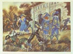 �������� ��. ����������. ��� ��������
Postal card �Three musketeers by L. Nepomnyashchy�